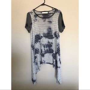 Tie dye flowy top